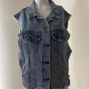 Alice Wang jean vest